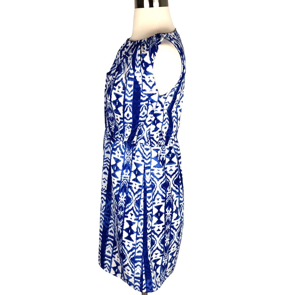 Tulle Mini Dress Blue White - Picture 3 of 10